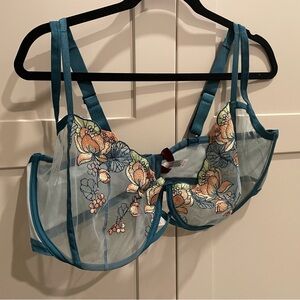 Adore Me Unlined Floral Bra, NEW, 40I